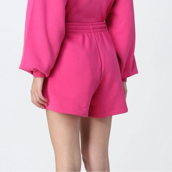 Rotate Birger Christensen Roda Logo Organic Cotton-Jersey Shorts - S - Picture 2 of 7